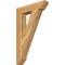 Ekena Millwork Traditional Slat Rough Sawn Bracket, Western Red Cedar, 4"W x 20"D x 32"H BKT04X20X32TRA06RWR - alternate 1